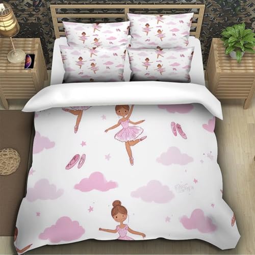 Parure de lit danseurs de ballet 3D microfibre 260x220 cm