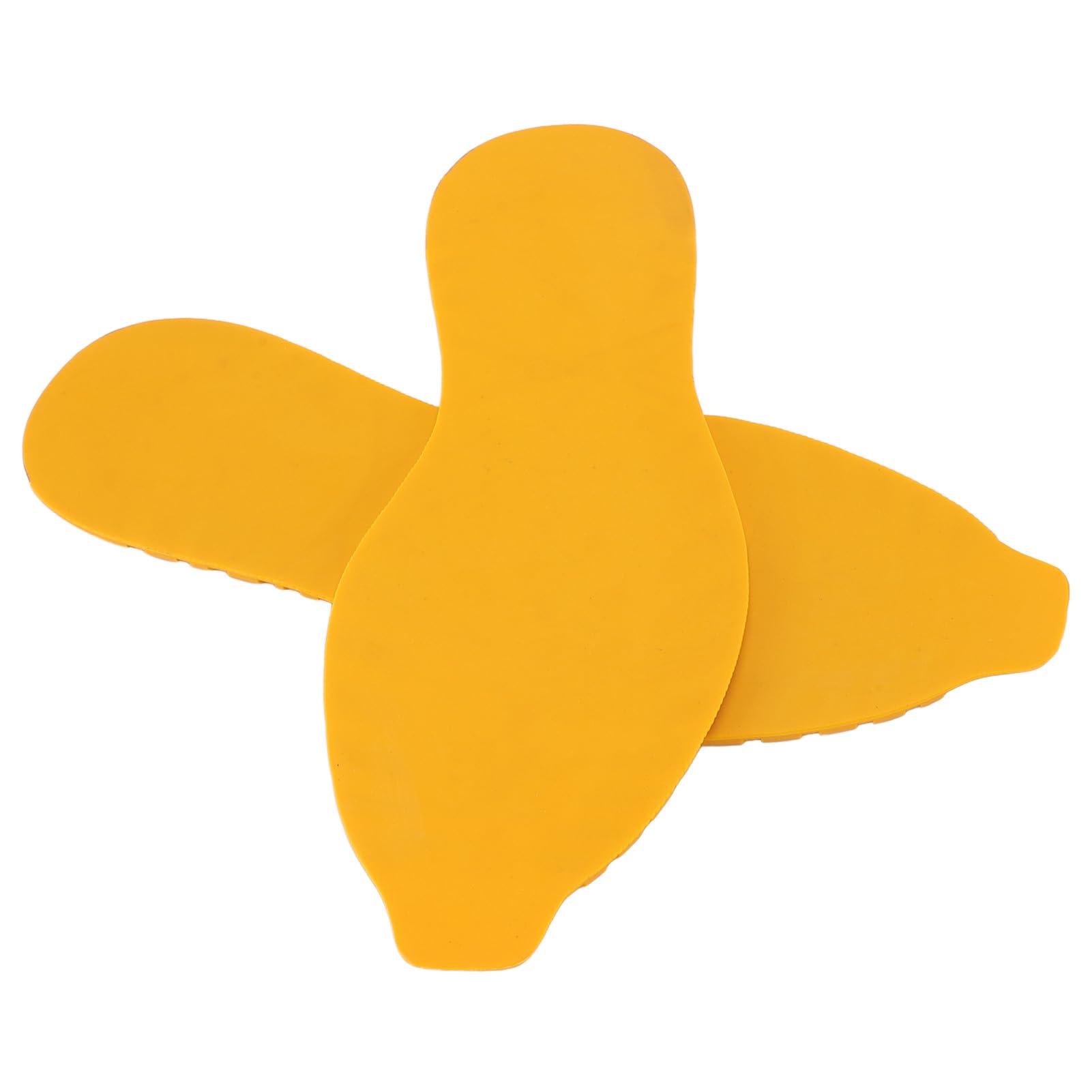 TOPINCN 1 Pair Non Slip Shoe Sole, Footwear Bottom, Shoe Base, Rubber Replacement V Pattern Sheet Sole Repair Patch for Basketball Sports Shoes Size 41-44 (Yellow)