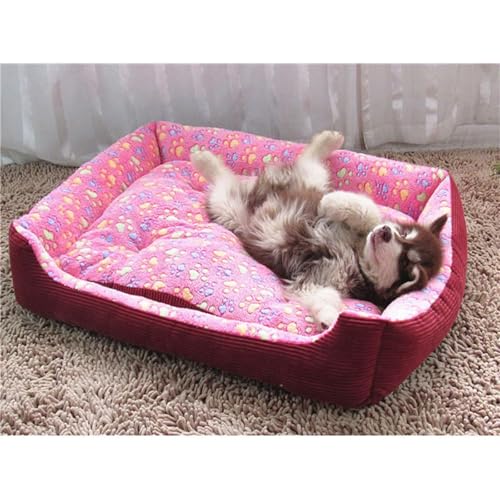 ペットソファー・ペットベッド・ペットマット(ペットクッション/ペット用寝袋) 猫用・犬用(小型/中型/大型犬対応) 洗えるカバー(取り外し可能・洗濯機対応) 柔軟快適・ぐっすり眠れる 通年利用(夏涼しい・秋冬暖かい) ブラウン・室内用 愛犬/猫向け 滑り止