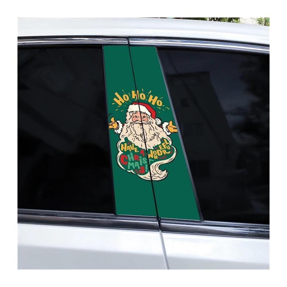 Body Parts 2pcs Car Center Pillar Sticker Illustration Auto B-Pillar Waterproof Protective Film(G)