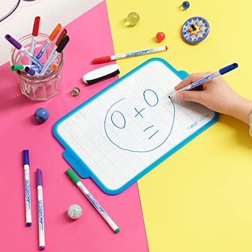 BIC Velleda 1721 Çocuk Beyaz Tahta Kalemi, Karışık Renk, 8'li Poşet - Görsel 5