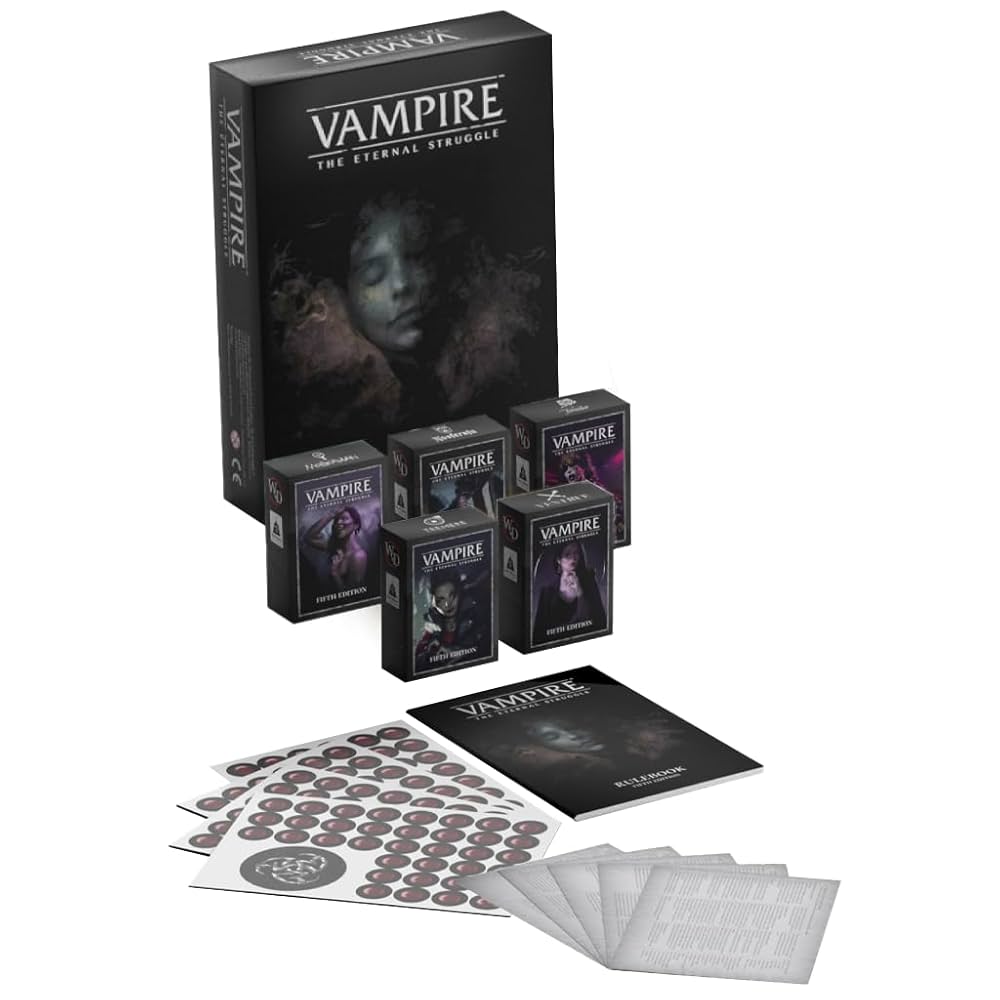 未開封 Vampire the Eternal Struggle Starter Vampire The Eternal Struggle VTES Starter Deck Display