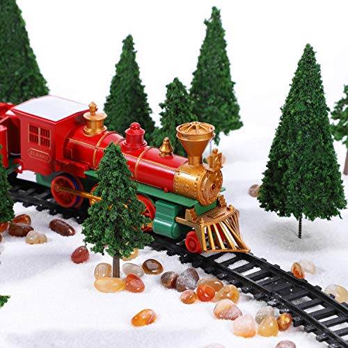 VOSAREA 16 Pieces Mixed Model Trees 3.5-5.5 inch Train Trees Railroad Scenery Diorama Tree Miniature Green Scenery Landscape Model Cedar Trees Ho Scale Trees Architecture Trees with No Bases - Thumbnail 7