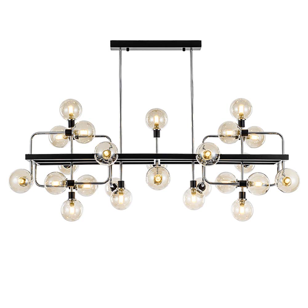 CSXSXAUO Chandelier 22 Lights Modern Sputnik Mid Century Pendant Lighting Gold Ceiling Light Fixture for Kitchen Dining Room Living Room,G9-Amber Lampshade. It's so kind of you