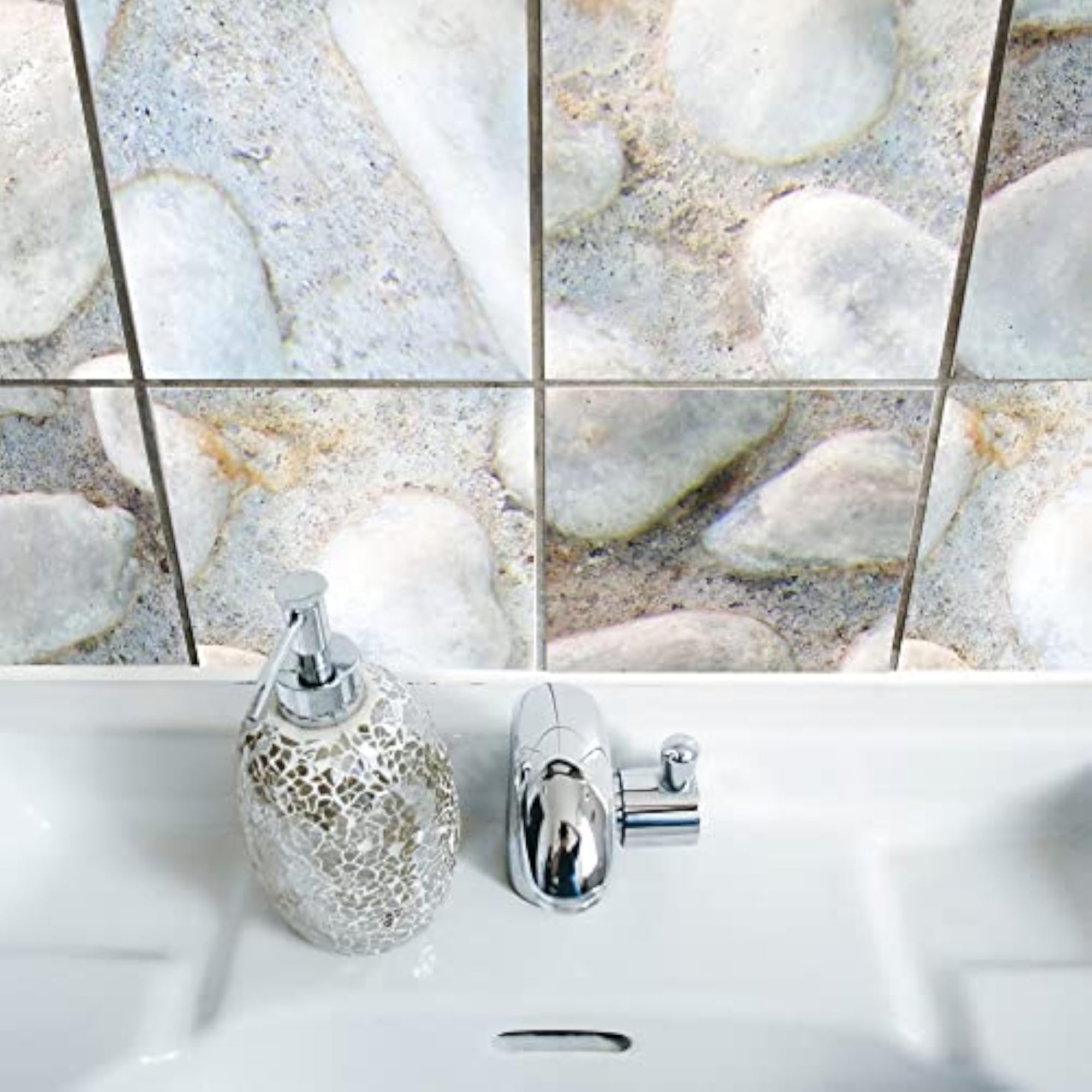 10 Pcs/Set Self Adhesive Tile Stickers for Kitchen Backsplash