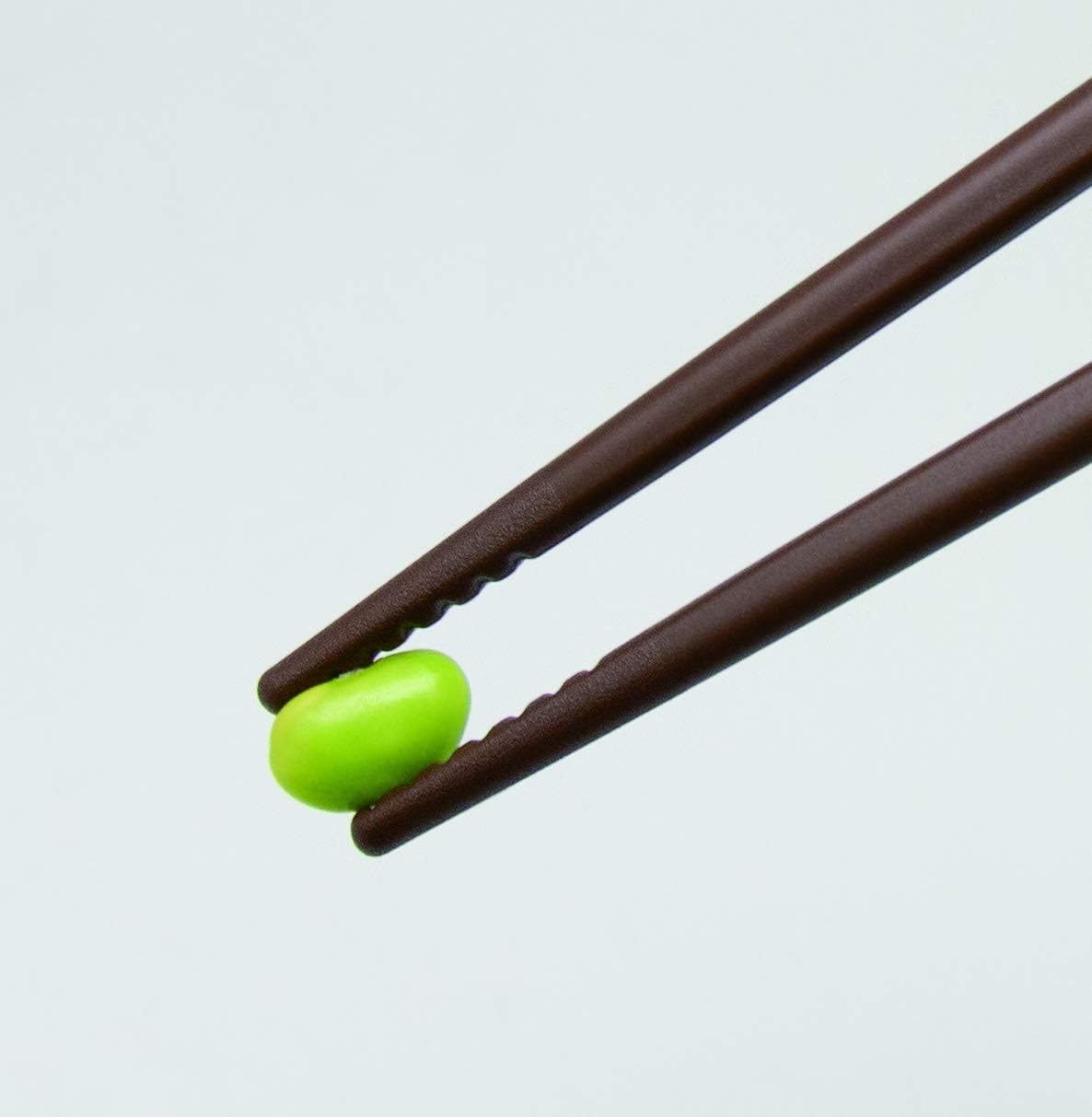 Asahi Kouyo Edison Chopsticks III, Left Hand, Dark Brown, 7.9 inches (20 cm), For Adults, Designed To Hold Correctly By Just Put Your Finger In The Ring, Disciplinary Chopsticks, 1 Pair