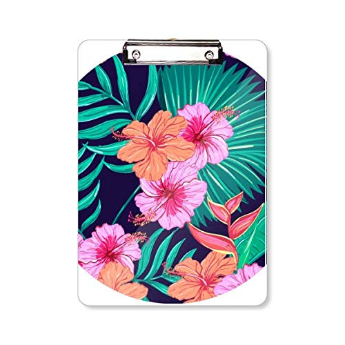 Plante à fleurs et feuilles Bleu ciel A4 poster mural déco nature minimaliste