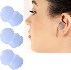 Protetor Auditivo Diminui Barulho Para Dormir Estudar Auricular 100% Silicone Ouvidos 06 Unidade Para Natação