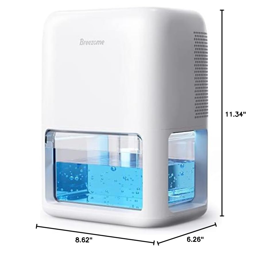 Image of 60 OZ Dehumidifiers for Home,Dual-Semiconductor Quiet Dehumidifier with Timer Sleep Mode Auto-Off 7 Colors Light Portable Small Dehumidifiers for Bathroom,Cloakroom,RV,(Pack of 6)