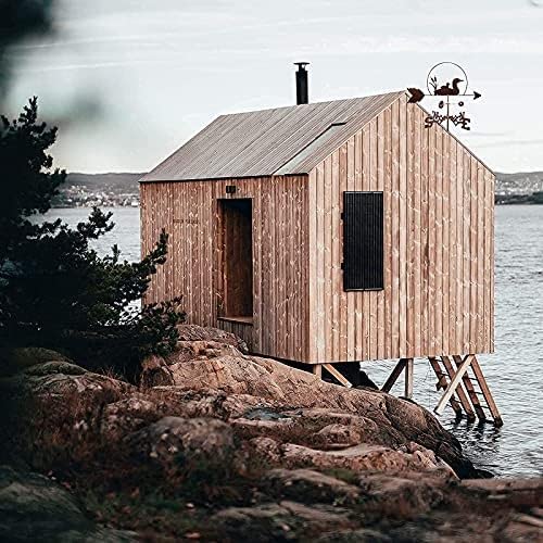 Bedre Metal Weathervane Outdoor Stainless Steel Weather Vane Yard Direction Wind Speed Direction Indicator-Duck #TOP6