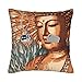 HABXNJF Federa per cuscino con fiori di loto buddh 45 x 45 cm, per soggiorno, divano, camera da letto