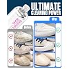 Jevvu Shoe Cleaner Kit, 10 fl oz Concentrated Sneaker Cleaner with Foaming Bottle, 3 Brushes & Towel, White Shoe Cleaning Kit for Leather, Suede, Canvas, Knit, Mesh & All Materials