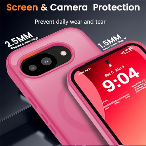 Image of WRJ Magnetic Case for Google Pixel 10a 6.3-Inch,Hot Pink