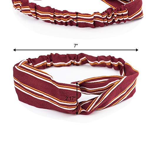 12 Colors Women Headbands Boho Headbands Turban Twisted Hair Bands Summer Sport Headband Elastic Hair Bands Criss Cross Hair Wrap Hair Accessories Mother’s Day Gift for Women Girls by EAONE