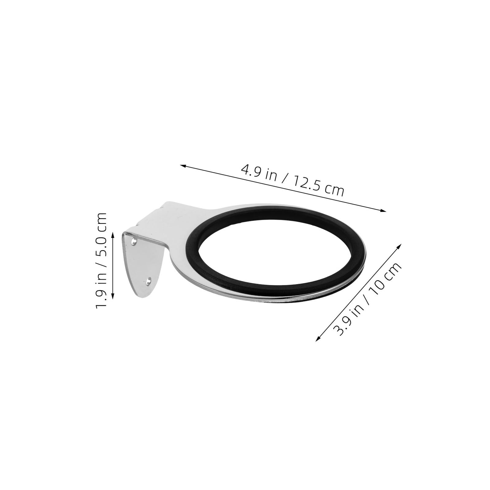 Soporte para Secador de Pelo de Acero Inoxidable 4 Unidades Organizador Montado en Pared para Salón y Baño Estante para Peinar el Cabello Ranuras Múltiples Compatible con