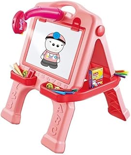 Travel Storage Sketch Pad 3 in 1 with Projector 6968 Pink