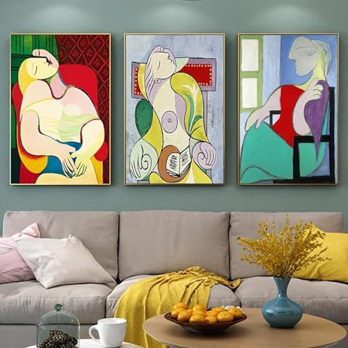 Affiches et impressions sur toile Picasso : décoration murale maison abstraite 60x90cm