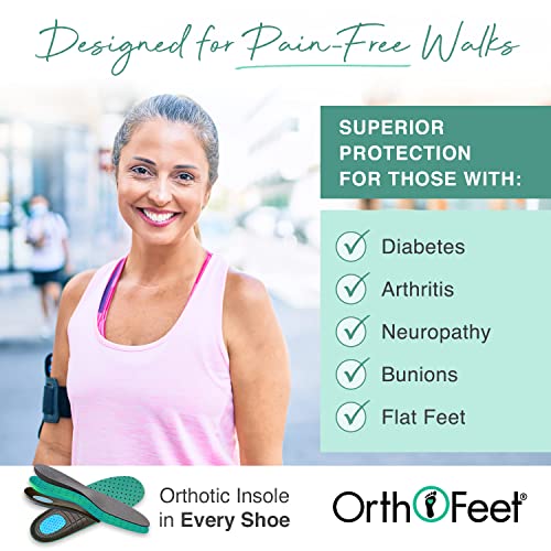 Innovative Orthopedic Shoes For Women - Ideal For Plantar Fasciitis, Foot & Heel Pain Relief. Therapeutic Sneakers With Arch Support, Cushioning Ergonomic Sole & Extended Widths - Francis By Orthofeet #TOP3