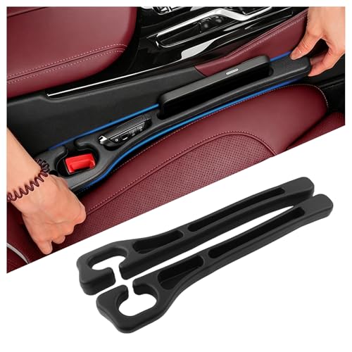 SPGICRM 2PCS Car Seat Gap Filler Organizer 2026 Upgraded Car Seat Gap Plug with Storage Slot Blocks Falling Items Universal Versatile Seats Gaps Filler Strip for Most Vehicles