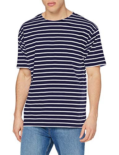 Armor Lux Marinière Theviec Homme T-Shirt, Bianco