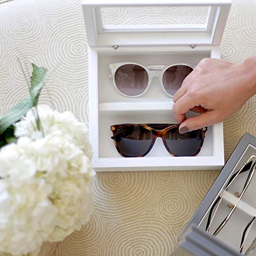 Image of OYOBox Mini Luxury Eyewear Organizer, Wood Display Box for Glasses + Sunglasses