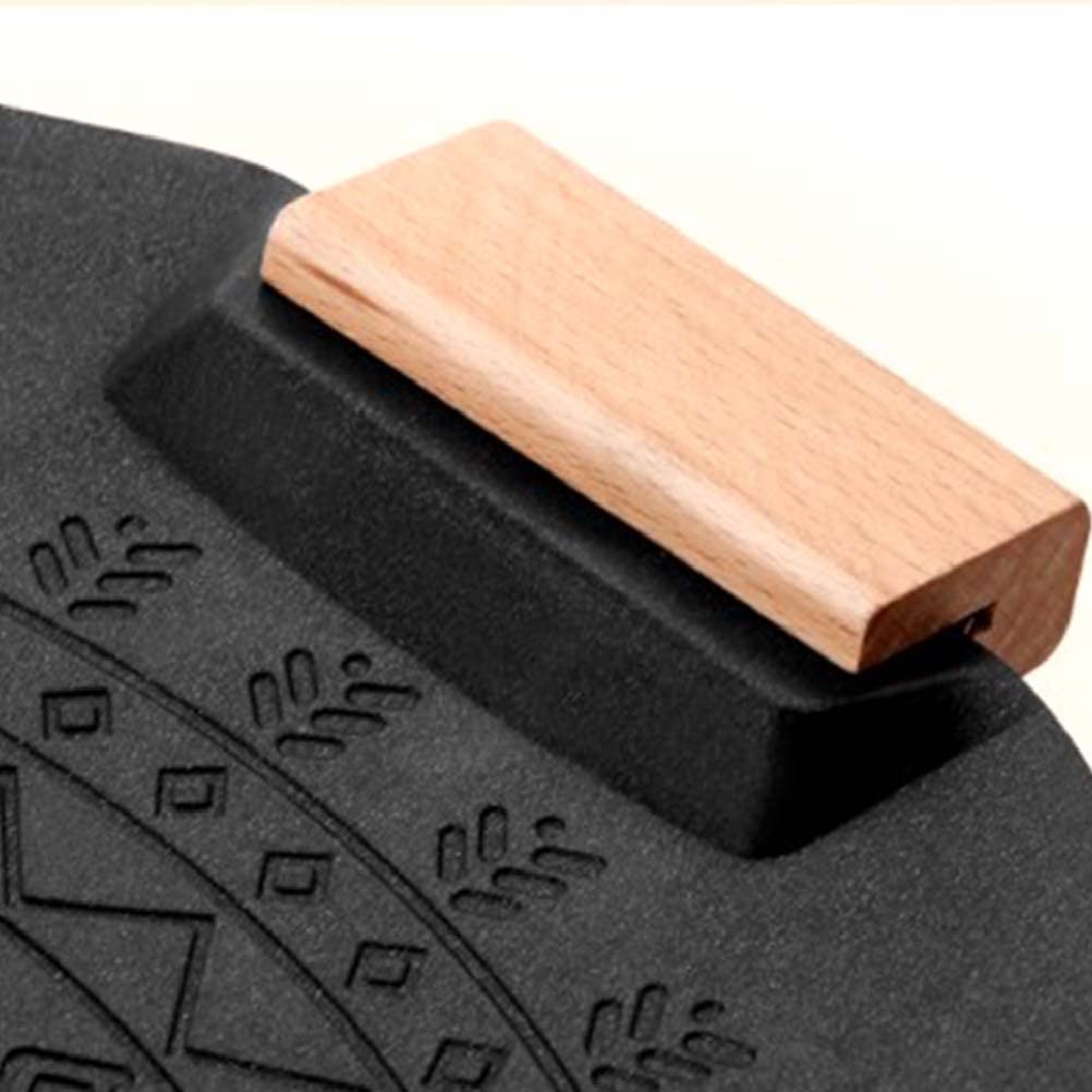 Placa de barbacoa de gas para camping al aire libre, portátil, piedra hexagonal, antiadherente, sin humo, de inducción