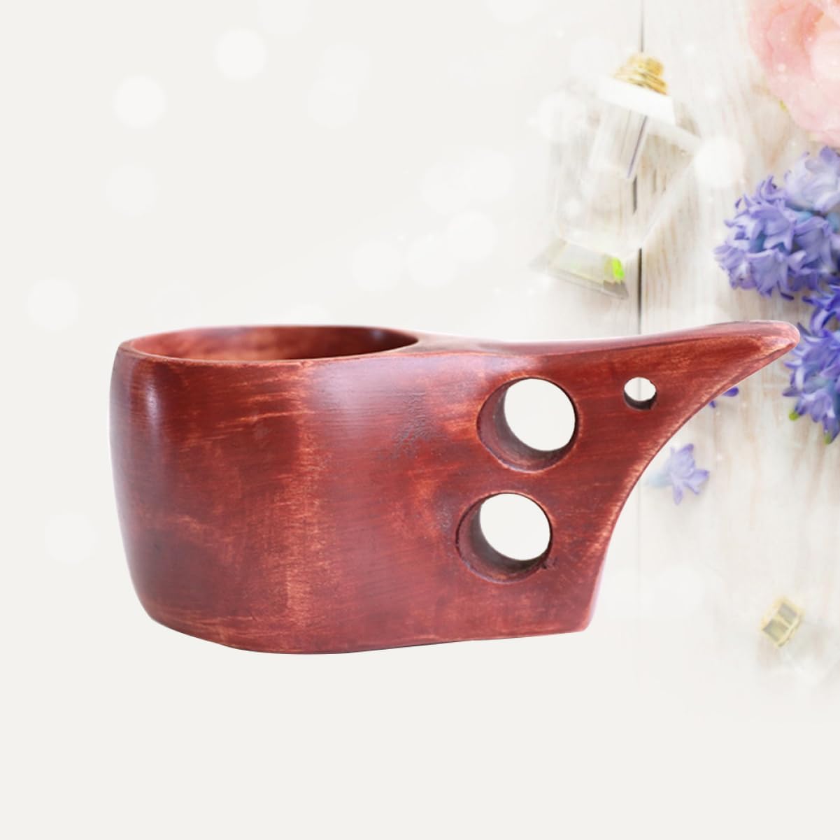Wooden Handle Sugar Holder Jar for Coffee Shop and Home Use Unique Cube for Easy Serving for Ingredients and Decor