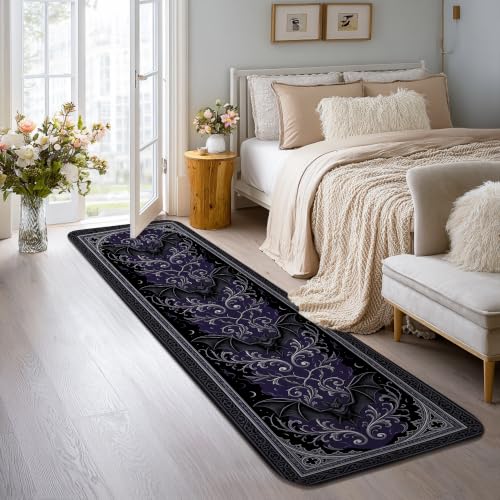 Alfombra de pasillo sofisticada con estampado de curvas florales elegantes estilo exclusivo 5