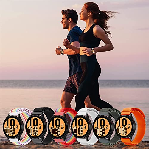 Image of Dtron Apline Loop Replacement Straps for Amazfit Bip /GTS, Galaxy Watch Active 2,Gear S2 Classic,Samsung Gear, Boat, Firebolt, Noise | 20MM Watch Straps | Replacement Straps | Free-Size (Red /Black)