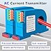 AC Current Transmitter,Hall DC Sensor,Output to PLC or Instrument,High Precision Perforated Sensing Current 0-5V-420mA