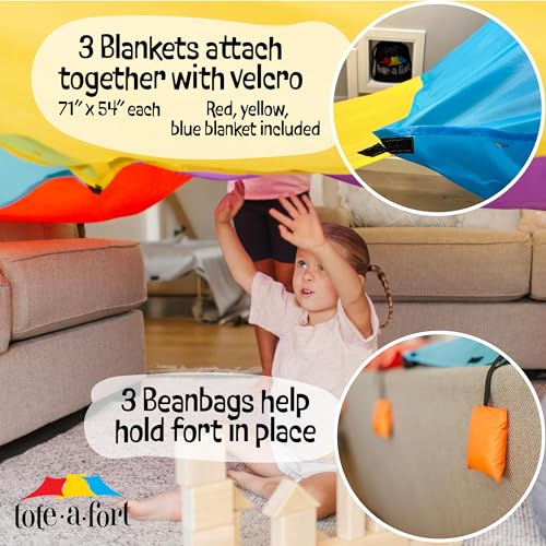 Tote•A•Fort 0008523998156 Toteafort Original Blanket Fort Building Kit thumb #3