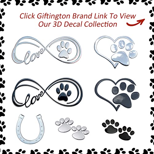 Image of 3D Infinity Paw Decal