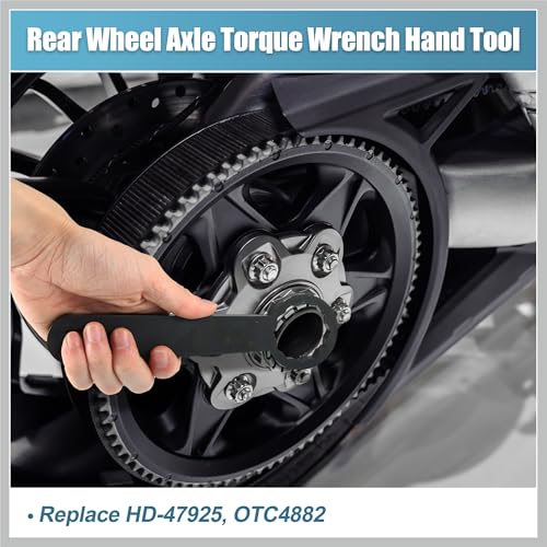 Image of Rear Axle 36mm Wrench Tool Rear Wheel Axle Torque Wrench Hand Tool for Harley Touring Motorcycle HD-47925 Axle Nut Torque Adapter for Adjust Belt Tension Black Car Parts