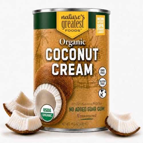 Organic Coconut Cream by Nature’s Greatest Foods 6 Pack, 13.5 Oz