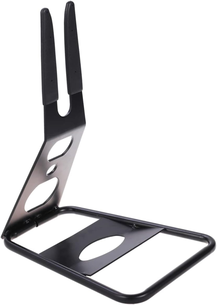 Totority Metal Bike Rack Stand for Mountain Bikes Portable Folding Parking Rack for Indoor and Outdoor Use and Lightweight Design Black