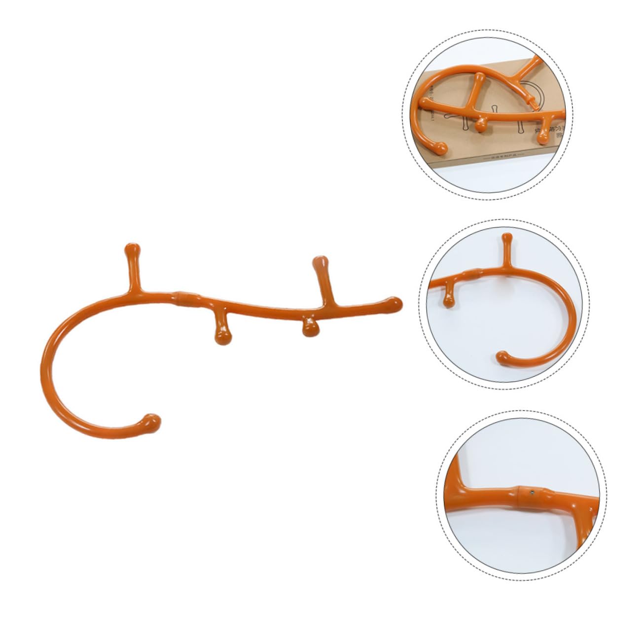 Mikikit Masajeador Cervical y Espalda Herramienta de Acupresión para Piernas y Rodillas Bastón de Masaje de Puntos Gatillo Mango Ergonómico, Ligero y Portátil
