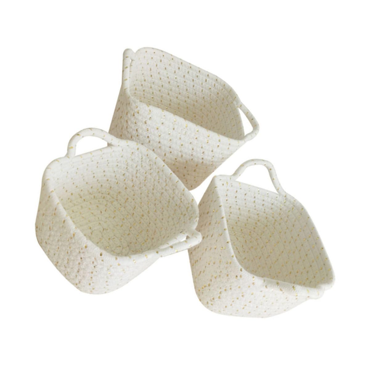 Panier de rangement en corde robuste | Finis les objets éparpillés dans la chambre et le bureau
