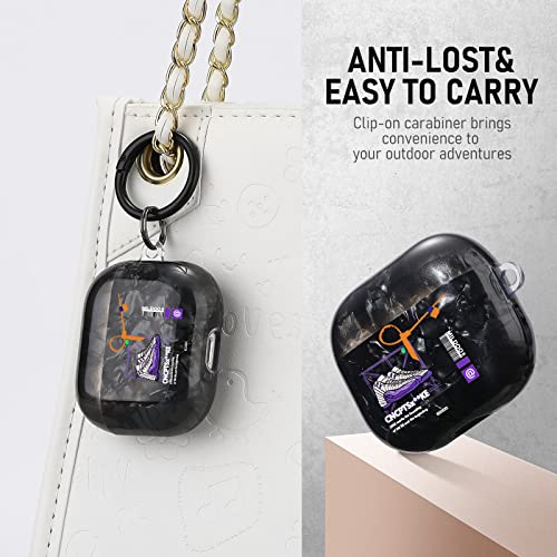 Ejmm For Airpods 3Rd Generation Case, Special Designed Hot Off Sport Patten Airpods 3 Case Cover Compatible Airpods 3Rd Generation For Men Women,Black Shell Purple Shoes #TOP2