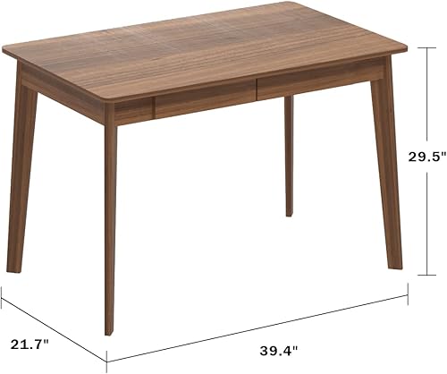 Miniatura 2 de ECACAD Escritorio para computadora con 2 cajones escritorio de oficina en casa de 39 pulgadas mesa de trabajo de estudio de escritura para