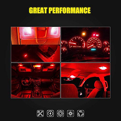 Bombillas LED AUXLIGHT Rojo brillante 29MM Pack de 6 miniatura 7