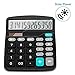 Voice Calculator, Everplus Electronic Desktop Calculator with 12 Digit Large Display, Solar Battery LCD Display Office Calculator,Black (Basic Balck)