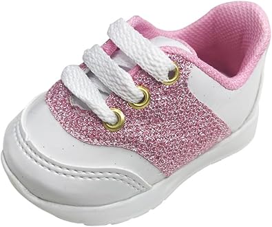 Sapato Tenis Infantil Para Bebe Menina Sapatinho Calçados Rosa