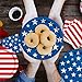 4th of July American Flag Patriotic Party Supplies Disposable Paper Plates Napkins Cocktail Napkins Cups Tablecloth and Banner for Election Day 4th of July Independence Day Decorations, Serve 25