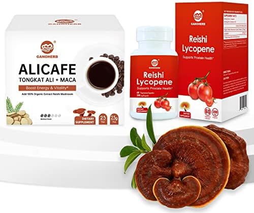 GANOHERB Maca Energy Coffee and Reishi Lycopene Capsules