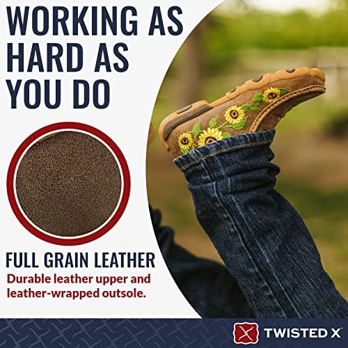 Twisted X Women's Chukka Side Detailing Moccassin, Bomber/Sunflower, 8(M) | Image 2