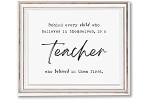 Behind Every Child Who Believes In Themselves: Teacher Appreciation Gift