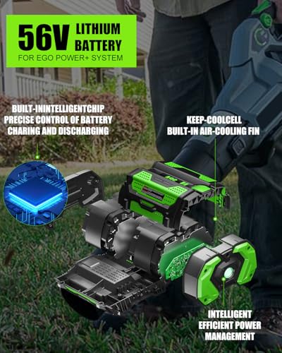Image of 1Pack 56V Battery 5.0Ah Replacement for EGO 56V Battery with LED Indicator
