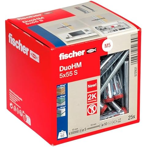 fischer DuoHM Cavity Dowels with Screws Cover