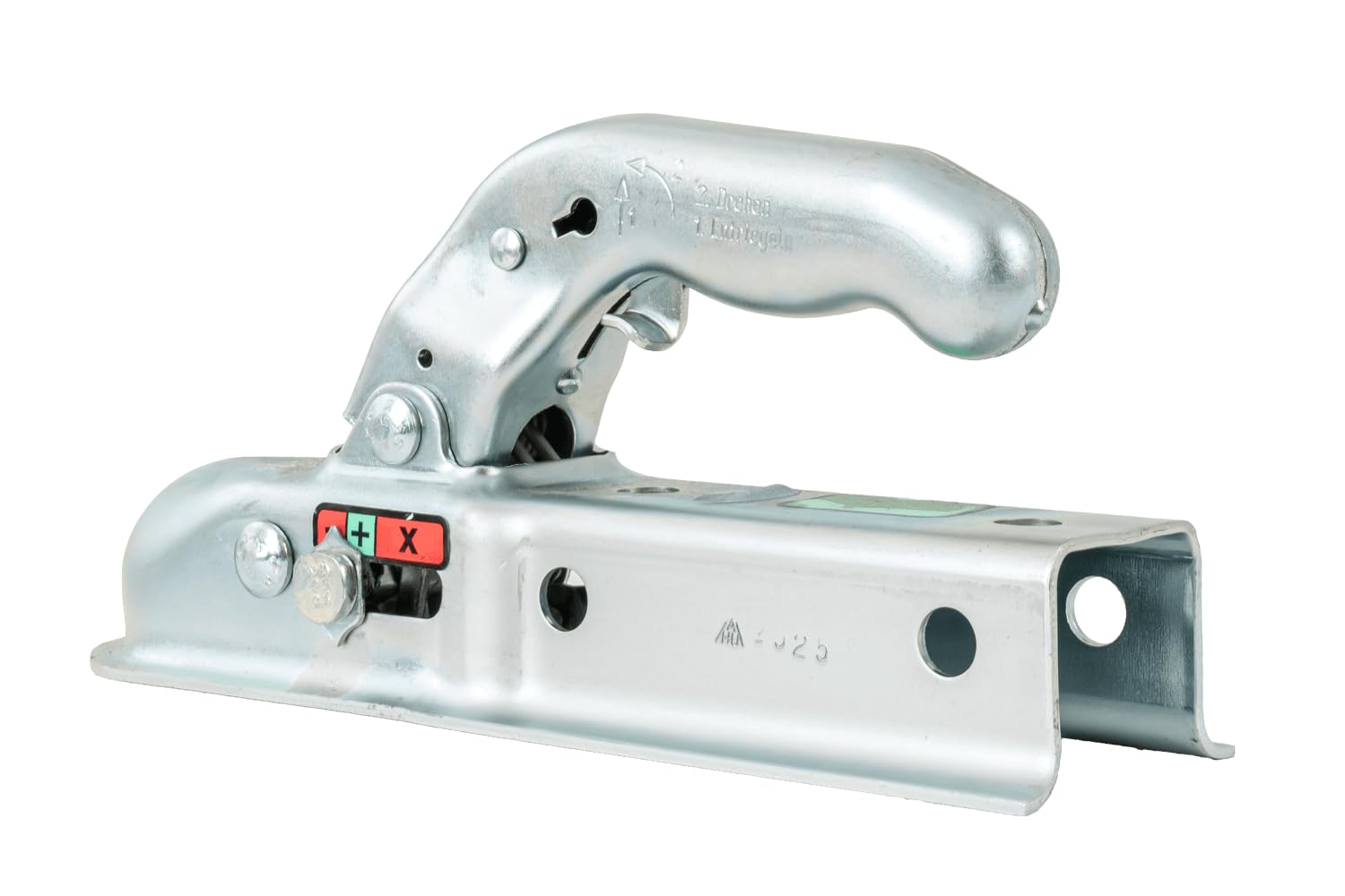 KNOTT gancio a sfera K7.5-G 750 kg timone quadro 45 mm carico verticale 75 kg per traino rimorchio per quadro 45 mm acciaio zincato protezione anticorrosione installazione semplice