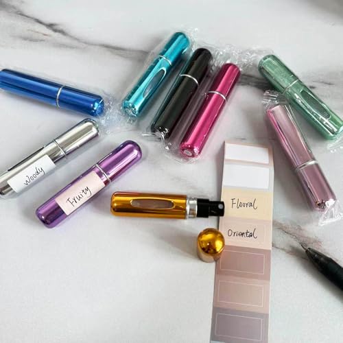 Smtheasy Perfume Travel Refillable Atomizer, Mini Perfume Atomizer Refillables, Scent Pump Case, Small Perfume Spray (10Pcs,5ml) by Smtheasy - Image 3